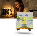 Quadro de escrita com LED da Rayne Mirrors, painel de notas luminoso e ambiente com luzes LED encantadoras.