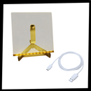 Quadro de escrita com LED da Rayne Mirrors, luminária de ambiente e luminária de aviso com luzes LED brilhantes.
