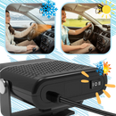 Degivador portátil 2 em 1 da Meterk para carros, peça de reposição automotiva, ideal para descongelar vidros e superfícies.