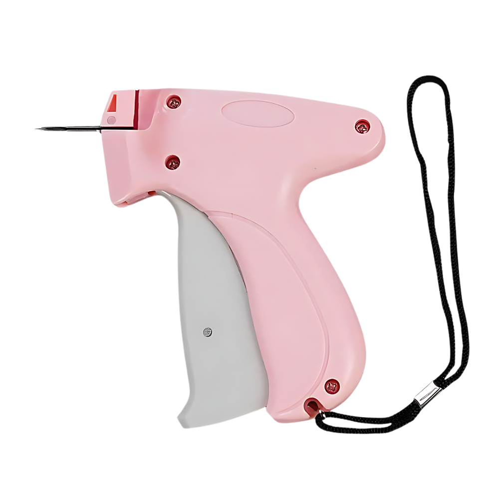 Pistolet de pontos de fixação rápido Mexud para DIY em materiais de artesanato, na cor verde, ideal para projetos criativos.