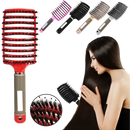 Escova de cabelo massageadora com cerdas de javali da marca Miarhb para cuidado capilar natural e relaxante.