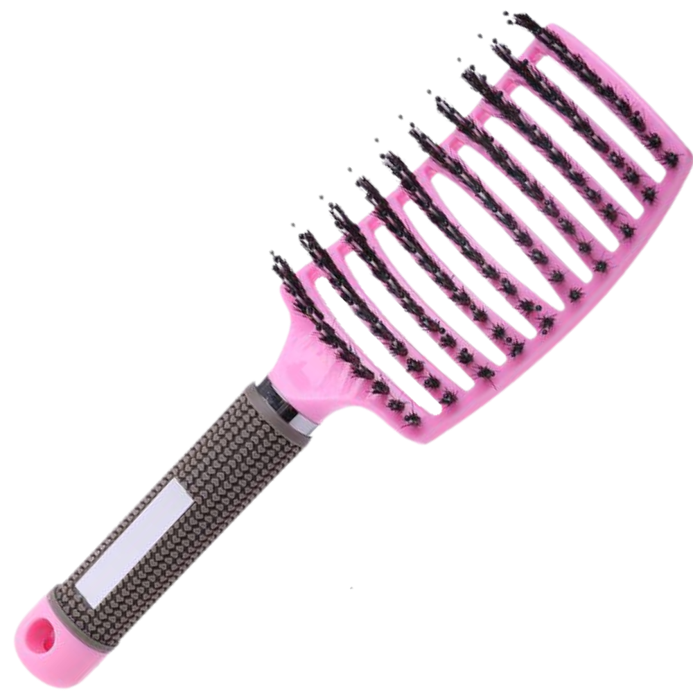 Escova de cabelo massageadora com cerdas de javali da Miarhb para cuidado capilar e desembaraçar os fios.