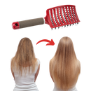 Escova de cabelo massageadora com cerdas de javali da marca Miarhb, ideal para cuidados e desembaraçar cabelos suavemente.