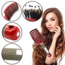 Escova de cabelo massageadora com cerdas de javali da marca Miarhb, ideal para cuidado capilar e desembaraçar suavemente.