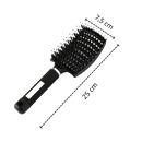 Escova de cabelo massageadora com cerdas de javali da marca Miarhb, ideal para cuidado e desembaraço dos fios.