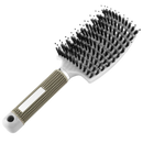Escova de cabelo massageadora com cerdas de javali da Miarhb, ideal para cuidado e desembaraço dos fios.