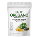 Capsule de óleo de orégano Micro Ingredients para fitness e nutrição, embalagem com 180 cápsulas.