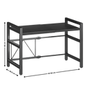 Prateleira elevada para micro-ondas da Banggood, acessório de pequeno eletrodoméstico, mostra a dimensão do microrack.