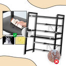 Estante elevatória para micro-ondas em aço resistente à ferrugem e umidade, acessório para pequenos eletrodomésticos.