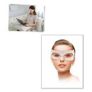 Máscara de massagem para olhos com LED da Mieauty, ajuda a reduzir linhas de expressão e eliminar rugas na área dos olhos.