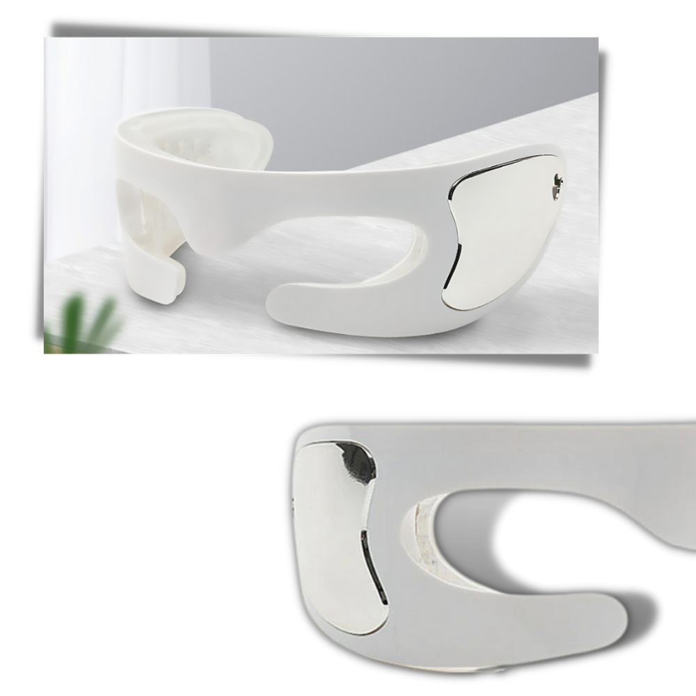 Masque de massage pour les yeux avec LED Mieauty, conçu pour réduire les rides et détendre la zone oculaire.