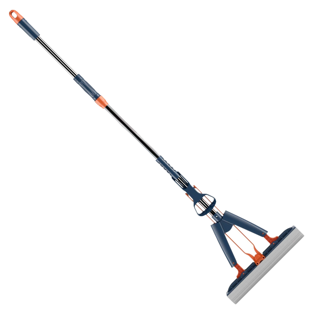Serpillière vermelha da Mimo Tech para limpeza doméstica, com sistema de espremer fácil, 28 cm de largura.
