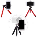 Mini tripé flexível para celular, com rotação de 360 graus, suporte portátil para fotografia e vídeos.