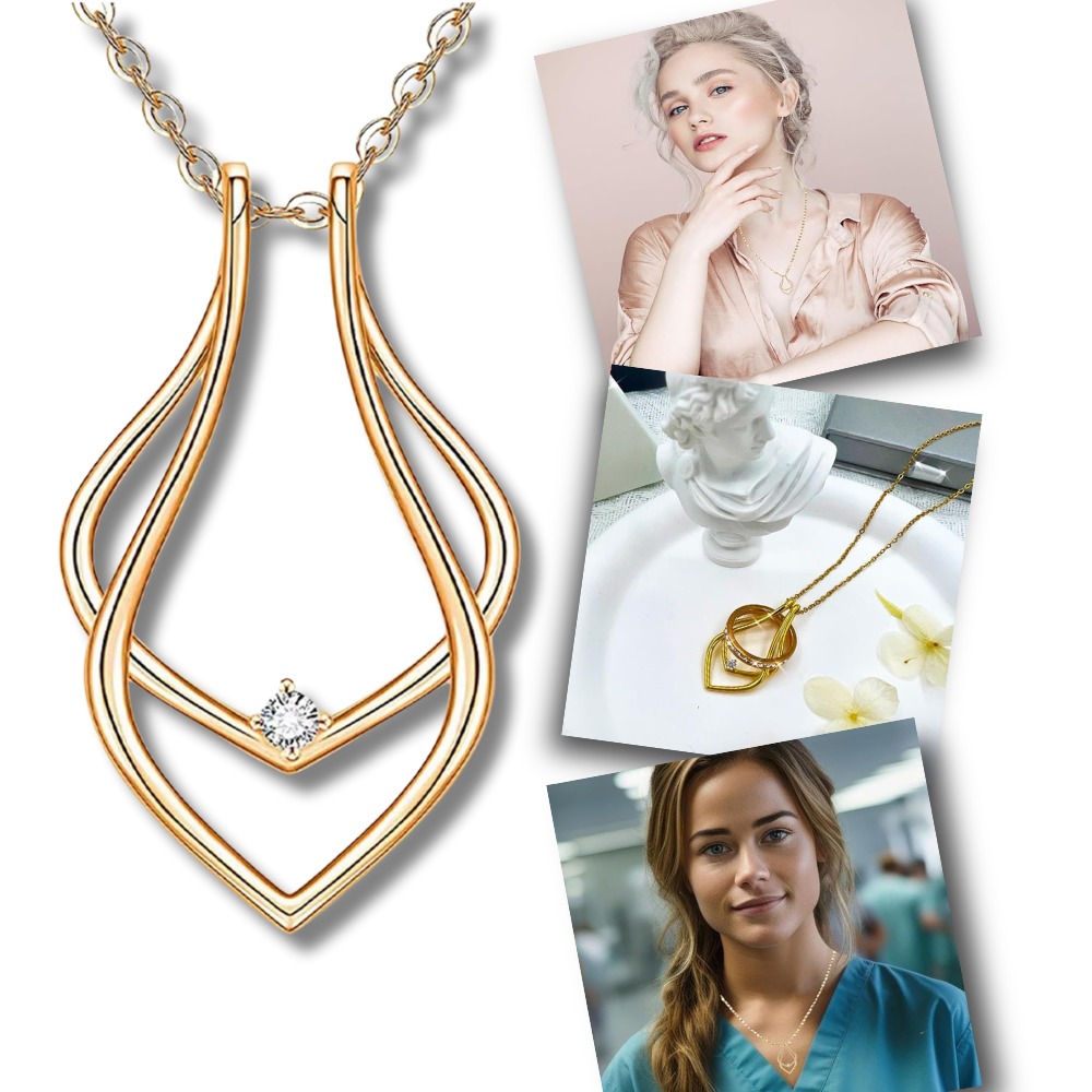 Pendente porta-anéis minimalista Sterlyn Silver, suporte de bijoux elegante para exibir anéis de forma simples e moderna.