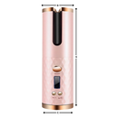 Fer à boucler iônico sem fio da Mixfeer para cuidados capilares, com design prateado e tecnologia de ionização.