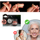 Kit de protheses dentárias Mlfire para cuidados bucais, contendo itens para manutenção e higiene dental.