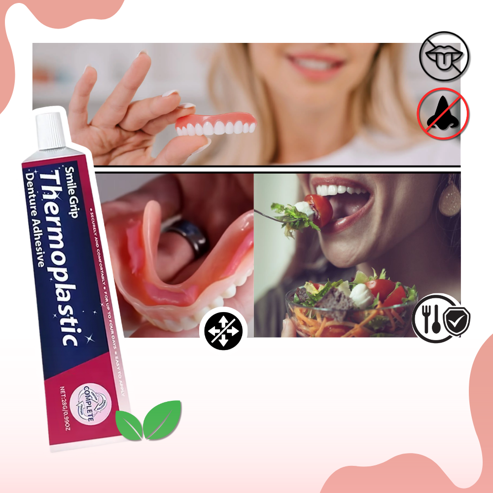 Kit de próteses dentárias Mlfire para cuidados bucais, contendo ferramentas e acessórios para manutenção dentária.