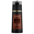 Shampooing para cabelos gris de cuidado capilar Mnjin, frasco roxo e rótulo, ideal para hidratar e realçar cabelos grisalhos.
