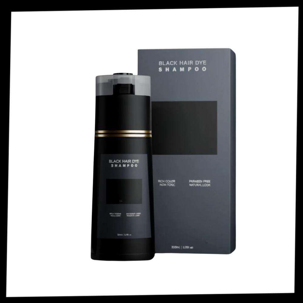 Shampooing para cabelos grisalhos da marca Mnjin, produto de cuidado capilar para realçar e cuidar cabelos gris.