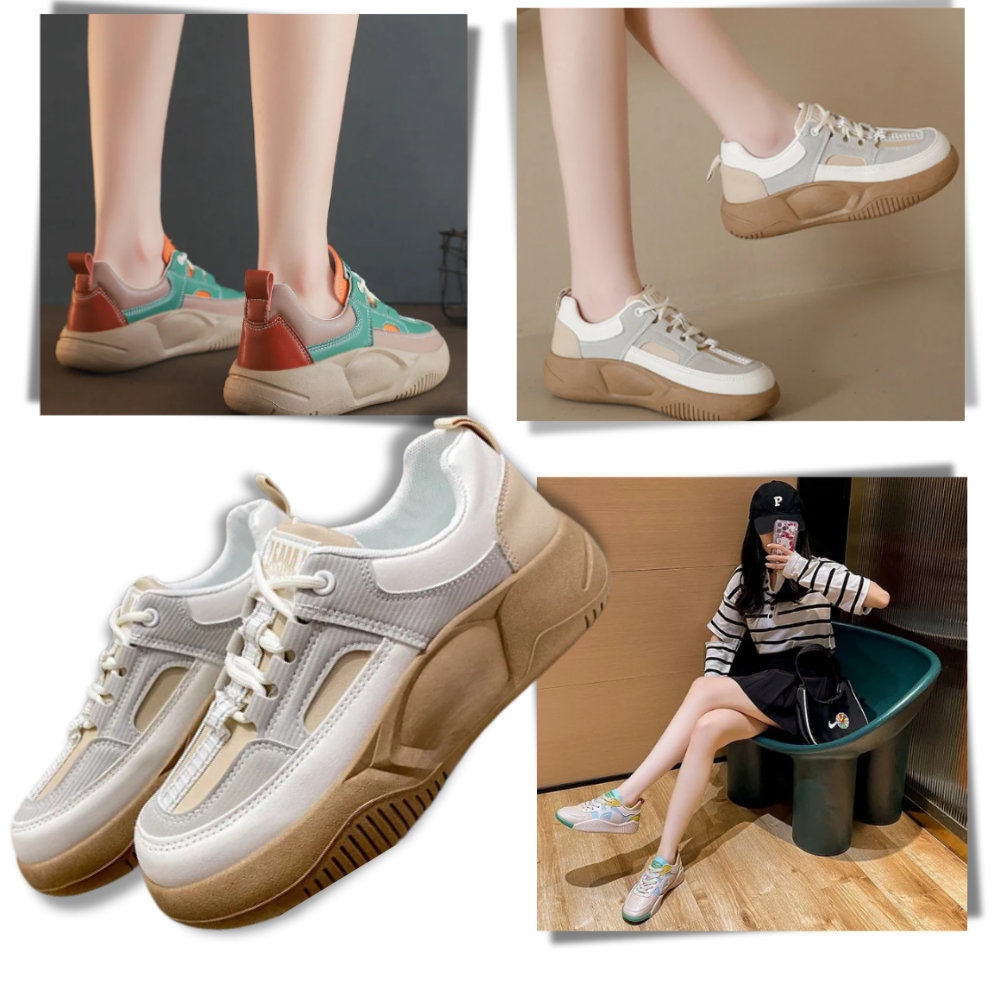 Tênis ortopédico moderno Ielgy com design na moda, ideal para conforto e estilo em calçados de estilo casual.