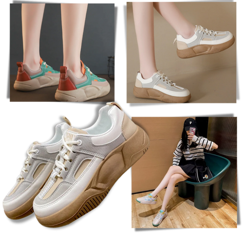 Tênis ortopédico moderno Ielgy com design na moda, ideal para conforto e estilo em calçados de estilo casual.