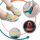 Tênis ortopédico Ielgy estilo moderno, sapatos de moda com design confortável e elegante para uso diário.
