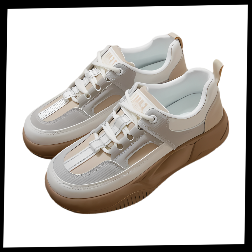 Tênis ortopédico moderno da Ielgy com design na moda, ideal para conforto e estilo.