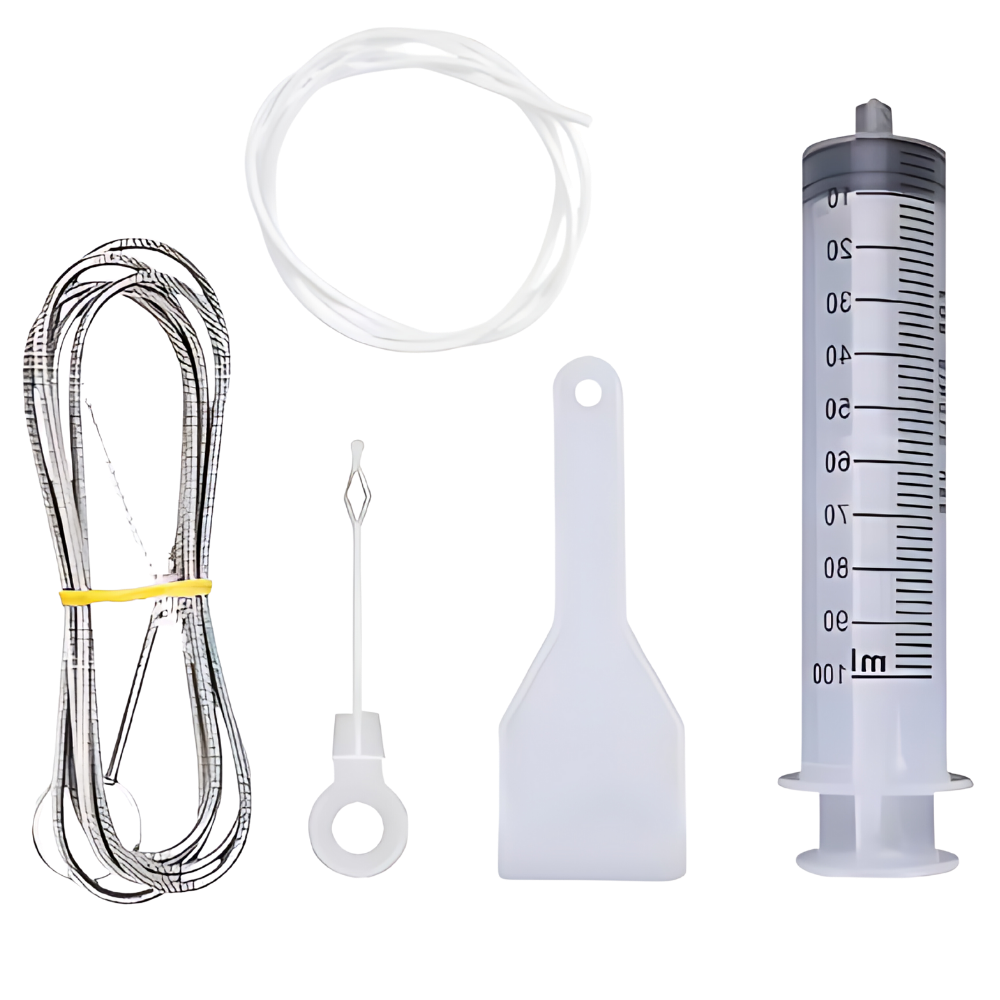 Kit de limpeza para geladeira Luerfun com acessórios para reduzir mofo e manter o interior limpo e higienizado.