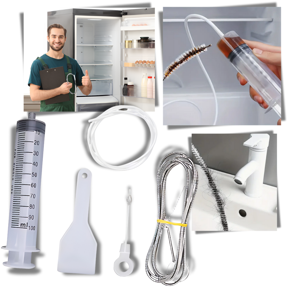 Kit de limpeza para geladeira Luerfun, acessórios para redução de mofo em eletrodomésticos pequenos.