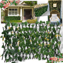 Painel de cerca vegetal artificial retrátil Molecole, painel de cerca decorativo para delimitação de espaços.