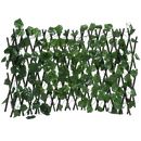Painel de cerca vegetal artificial retrátil da Molecole, com textura natural e estrutura de fácil instalação.