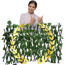 Painel de cerca vegetal artificial retrátil da Molecole, com acabamento realista e estrutura resistente para delimitação de espaço.