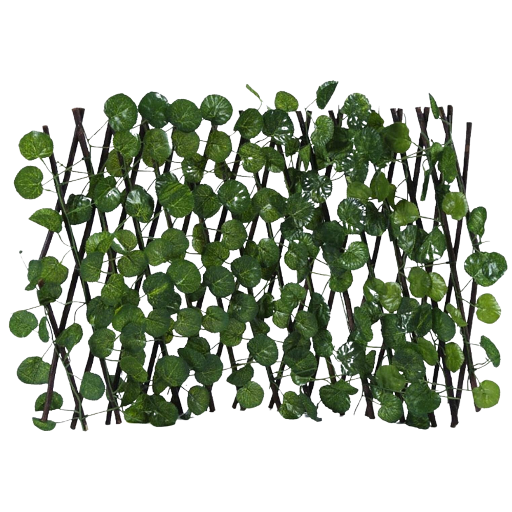 Painel de cerca vegetal artificial retrátil da Molecole, mostrando acabamento e estrutura para privacidade e decoração.