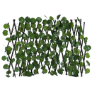 Painel de cerca vegetal artificial retrátil da Molecole, mostrando acabamento e estrutura para privacidade e decoração.