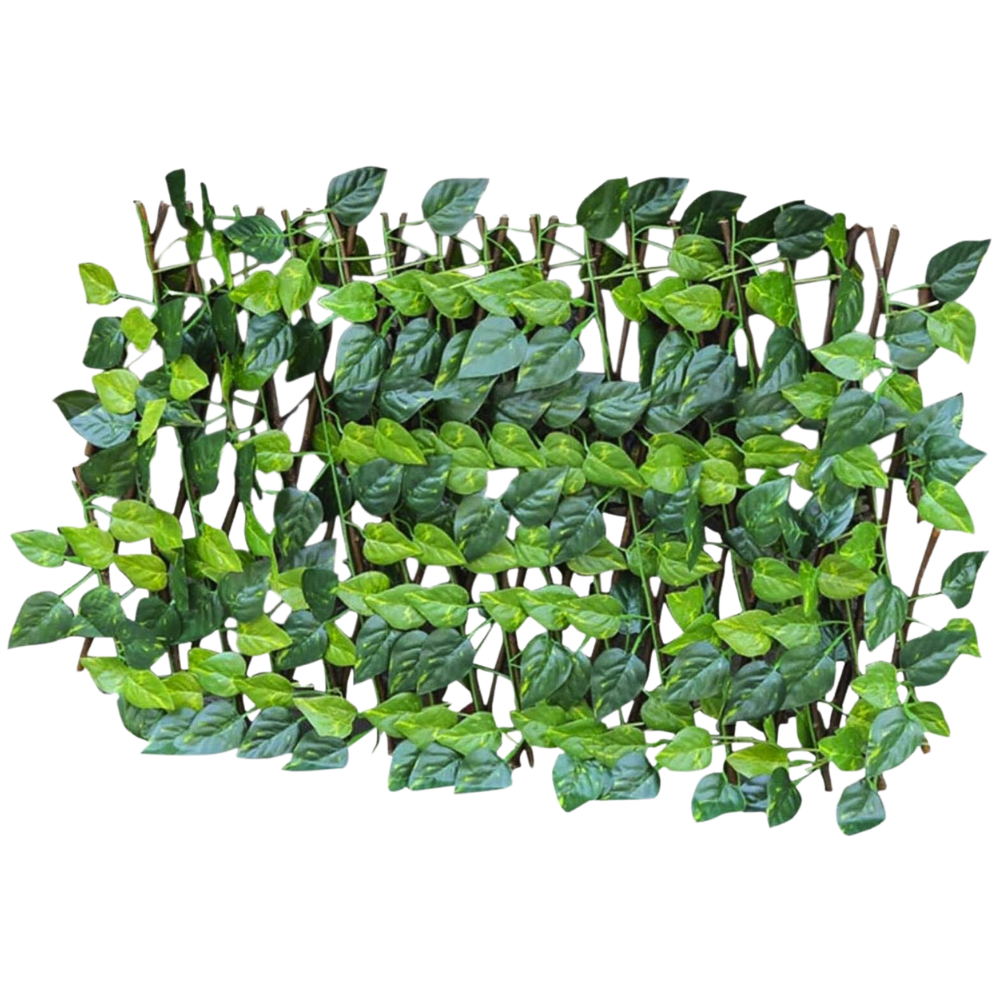 Painéis de cerca vegetal artificial retrátil da Molecole, fechamento decorativo para jardins e áreas externas.