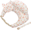 Coussin de maternidade Momcozy com estampa de floresta verde, ideal para amamentação e apoio de cabeça.