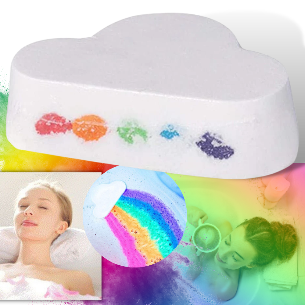 Bombe de banho Moonvvin com sais de mar coloridos, cosmético relaxante para banho, imagem em fundo branco