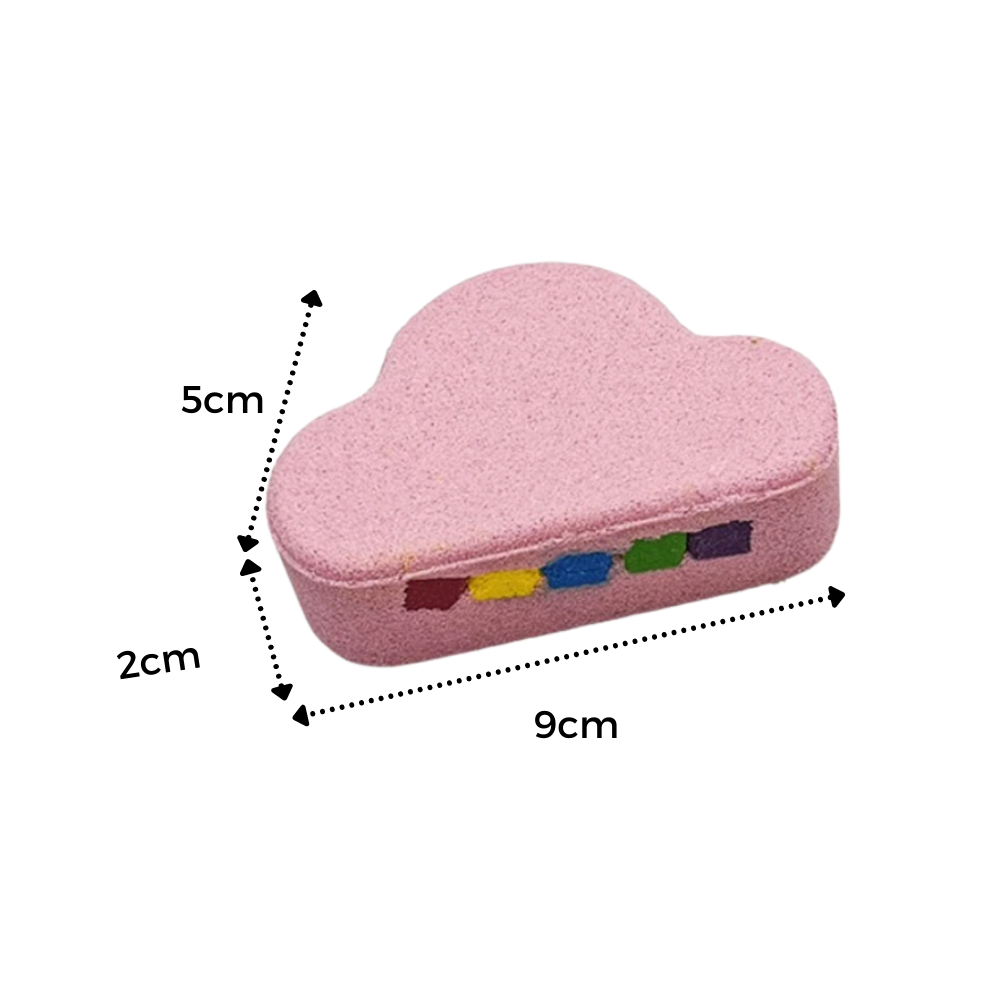 Bombe de banho Moonvvin com sais de mar coloridos, cosméticos relaxantes e perfumados em embalagem branca