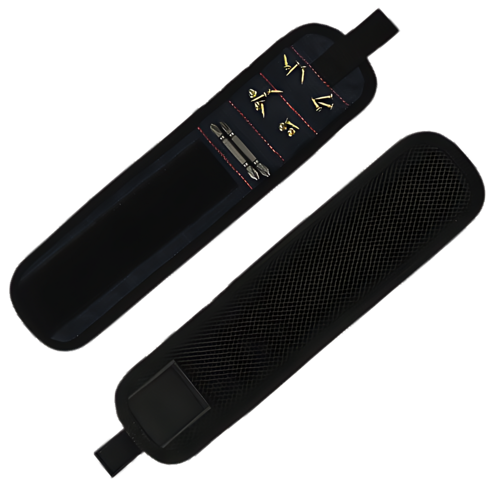 Pulseira magnética Moretek de tecido Oxford robusto, ferramenta de uso resistente e prática para tarefas diversas.