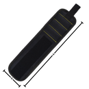 Bracelete magnético em tecido Oxford robusto da Moretek, ferramenta resistente para uso diário, na cor preta.
