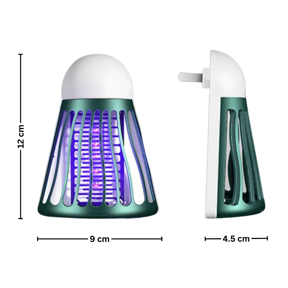 Luz antimoustiques Agand para desinsetização, com zapping de mosquitos, dispositivo elétrico compacto e eficiente.