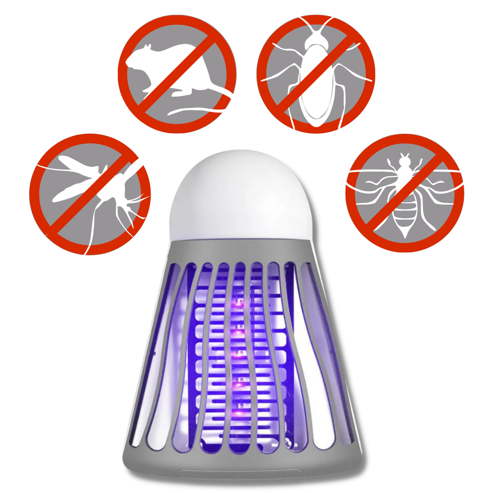 Lâmpada antimosquito Agand para desinsetização, com luz UV para eliminar mosquitos de forma eficiente e segura.