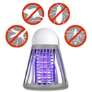 Lâmpada antimosquito Agand para desinsetização, com luz UV para eliminar mosquitos de forma eficiente e segura.