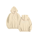 Moletom oversized feminino da Brop Anko na cor bege com mensagem motivacional, veste confortável para atividades ao ar livre.
