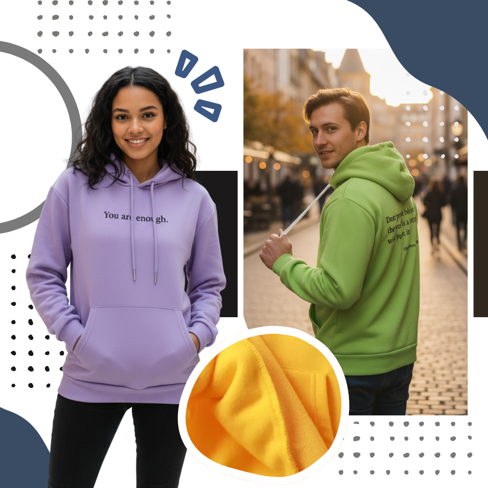 Moletom oversized feminino da Brop Anko com mensagem motivacional, veste confortável para atividades ao ar livre.