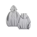 Moletom oversized feminino da Brop Anko em cinza claro com mensagem motivacional, veste confortável e casual para atividades ao ar livre.