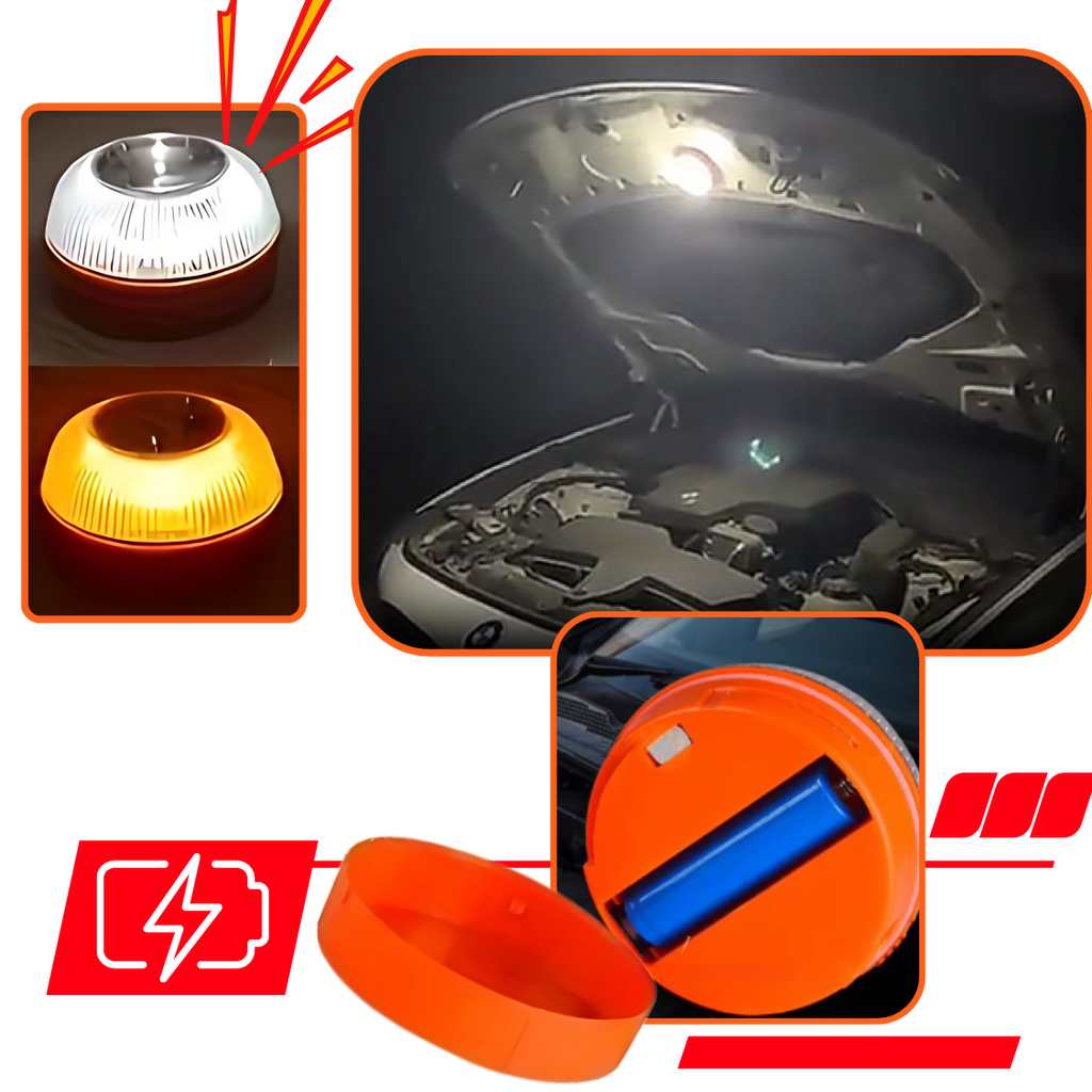Lampe de secours stroboscopique LED Mountawat, pièce détachée automobile pour voiture, signal lumineux d'urgence.
