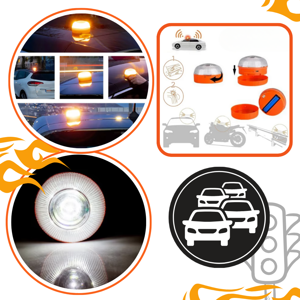 Lampe de secours stroboscopique LED Mountawat, pièce détachée pour voiture, avertissement lumineux pour véhicules.