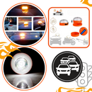 Lampe de secours stroboscopique LED Mountawat, pièce détachée pour voiture, avertissement lumineux pour véhicules.