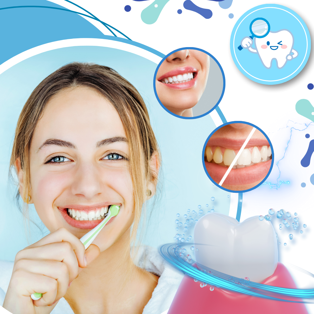 Dentifríce branqueante com probióticos da Mrigtriles, produto de cuidados bucais para dentes mais brancos e saúde bucal.